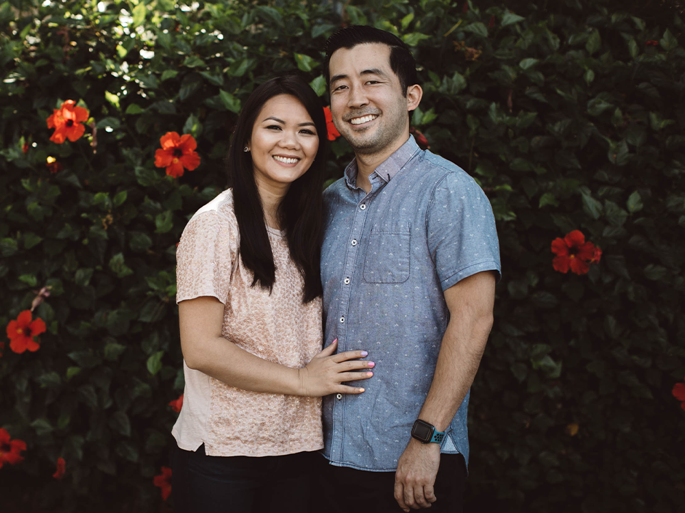 image of dr nishimura with his wife